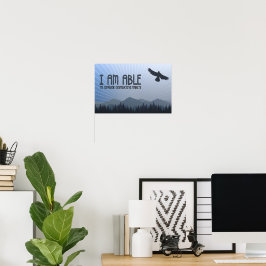 "Ik kan de motivatie overwinnen" Affirmatie Poster