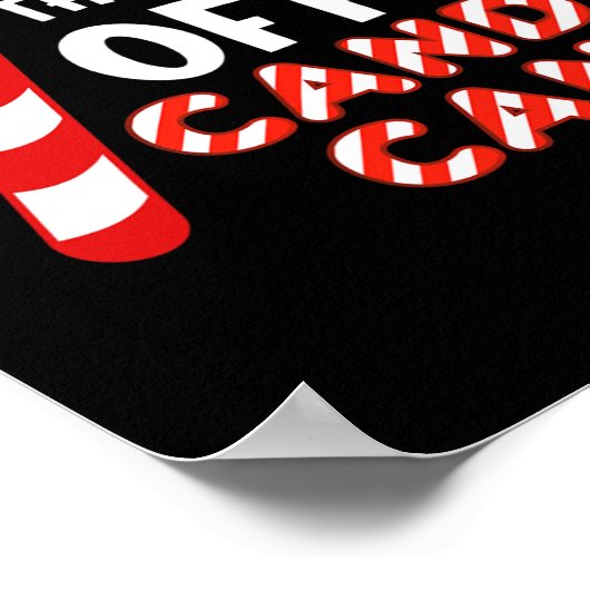 Ik kan de reepjes snoepriet likken. grappig poster (Hoek)