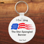 Ik kan de ster-gepantserde banner zingen sleutelhanger (Voorkant)