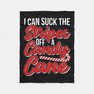 Ik kan de strepen van een snoepriet, Naughty Xm go Fleece Deken