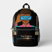 Ik kan de toekomst en haar fantastisch zien bedrukte rugzak (Voorkant)