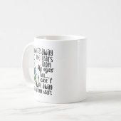 Ik kan de tranen van mijn ogen wegvegen, maar ik k koffiemok (Voorkant links)