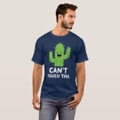 Ik kan deze grappige cactus niet aanraken t-shirt (Voorkant volledig)