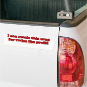 Ik kan deze krap twee keer doorverkopen. bumpersticker (Op Truck)