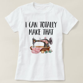 Ik kan die (naaimachine) vrouwenkleding helemaal m t-shirt