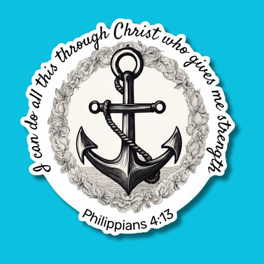 Ik kan dit alles doen door middel van het Bijbelve Sticker