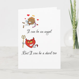 Ik kan een Angel Funny Valentijnse kaart zijn
