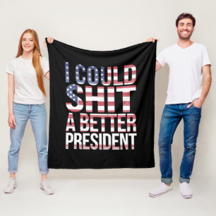 Ik Kan Een Betere President Shirts Anti Trump Fleece Deken