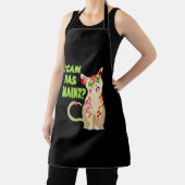 Ik kan een Brain Zombie Cat Shirt hebben Schort (Insitu)