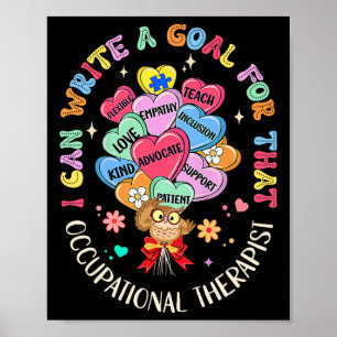 Ik kan een doel schrijven voor die ergotherapie of poster