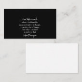 ik kan een glimlach doen alsof visitekaartje (Voorkant / Achterkant)