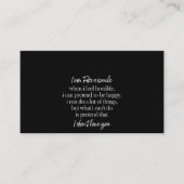 ik kan een glimlach doen alsof visitekaartje (Voorkant)