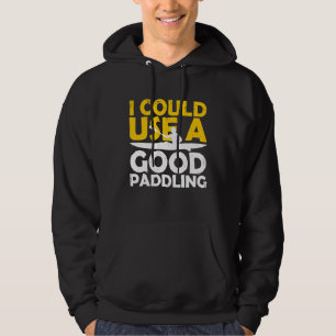 Ik kan een goede peddelende grappige kajak kano ka hoodie