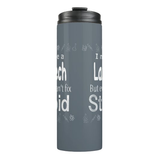 Ik kan een Lab Tech zijn Thermosbeker (Voorkant)