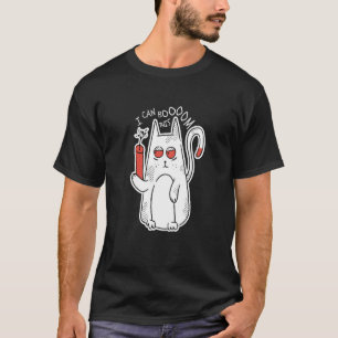 Ik kan een leuke kat. t-shirt