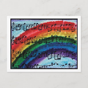 Ik kan een regenboog zingen briefkaart