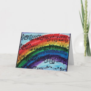 Ik kan een regenboog zingen kaart