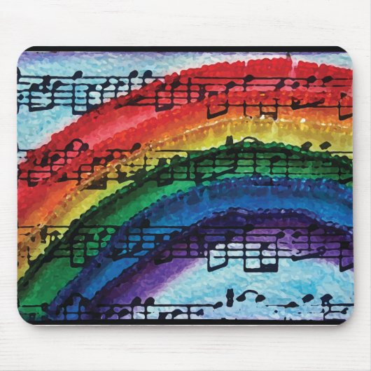 Ik kan een regenboog zingen muismat (Voorkant)