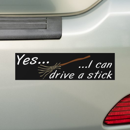 Ik kan een stick gebruiken bumpersticker (Op auto)
