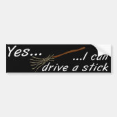 Ik kan een stick gebruiken bumpersticker (Voorkant)