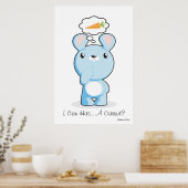 Ik kan een wortel hebben. Poster (Keuken)