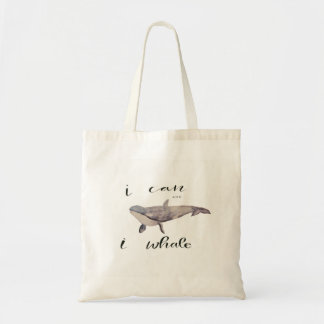 Ik kan en ik walvis tote bag