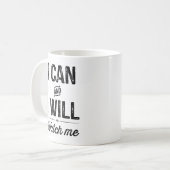 Ik kan en ik wil. Kijk uit. Koffiemok (Voorkant links)