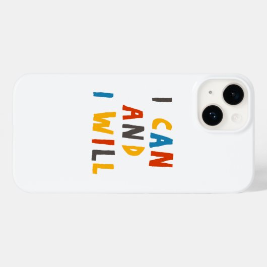 Ik kan en ik zal Case-Mate iPhone case (Achterkant (horizontaal))