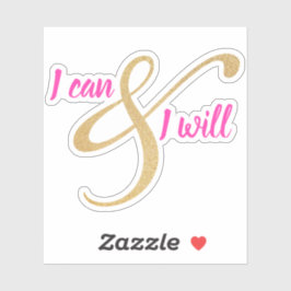 Ik kan en ik zal | Custom Cut Vinyl Sticker