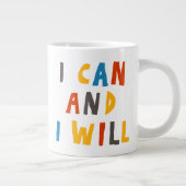 Ik kan en ik zal grote koffiekop (Rechts)