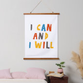 Ik kan en ik zal hangend wandkleed (Slaapkamer)