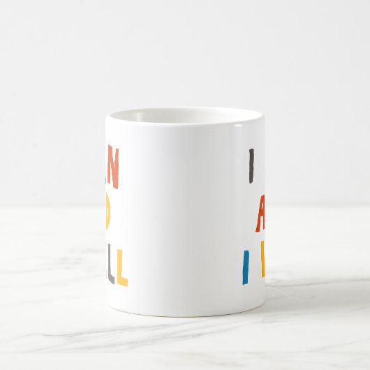 Ik kan en ik zal koffiemok (Center)