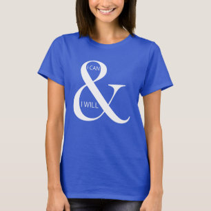 Ik kan en ik zal Motivatie zijn T-shirt