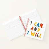 Ik kan en ik zal notitieboek (Binnen)