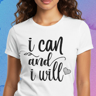 Ik kan en ik zal t-shirt