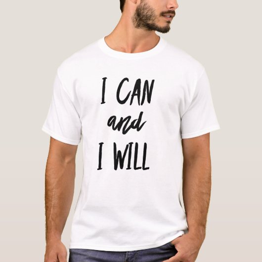 IK KAN EN IK ZAL T-Shirt (Voorkant)