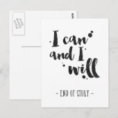 Ik kan en wil - Inspirerend Kaart (Voorkant / Achterkant)