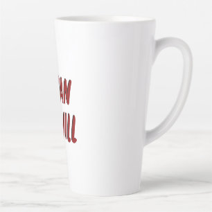 Ik kan en wil motivatie ontwerpen latte mok