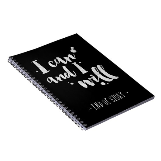 Ik kan en zal - Inspirerend journaal Notitieboek (Rechterzijde)
