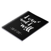 Ik kan en zal - Inspirerend journaal Notitieboek (Linkerzijde)