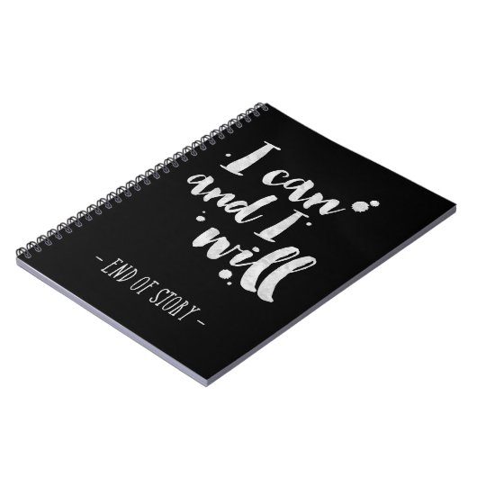 Ik kan en zal - Inspirerend journaal Notitieboek (Linkerzijde)