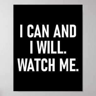 Ik kan en zal me zien, inspirerende, positieve Quo Poster
