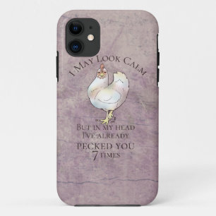"Ik kan er kalm uitzien" Chicken Case-Mate iPhone Case