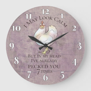 "Ik kan er kalm uitzien" Chicken Grote Klok