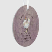 "Ik kan er kalm uitzien" Chicken Ornament (voorkant)