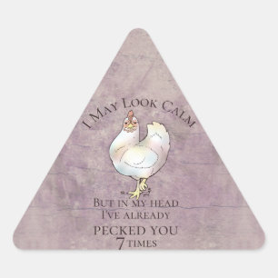 "Ik kan er kalm uitzien" Chicken Sticker