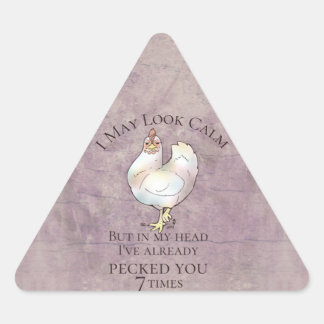 "Ik kan er kalm uitzien" Chicken Sticker