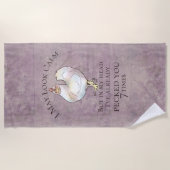 "Ik kan er kalm uitzien" Chicken Strandlaken (Voorkant)