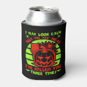 Ik kan er kalm uitzien, maar Halloween Spider Owl Blikjeskoeler