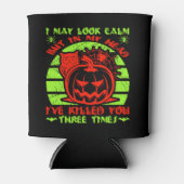 Ik kan er kalm uitzien, maar Halloween Spider Owl  Blikjeskoeler (Voorkant)